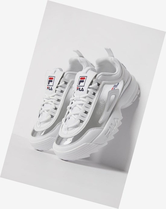 Fila Disruptor 2 Clear Sneakers Wht/Fnvy/Fred | 06GEROVYT