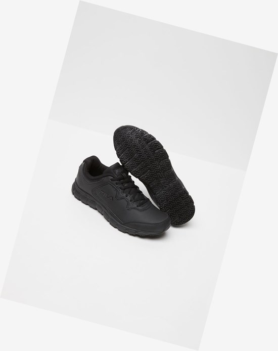 Fila Memory Fresh Start Slip Resistant Shoe Casuales Shoes Black/Black/Blk | 24YBOPIZL