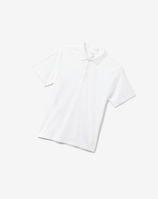 Fila White Line Pin Stripe Polo Blancas | 93TQIASXY