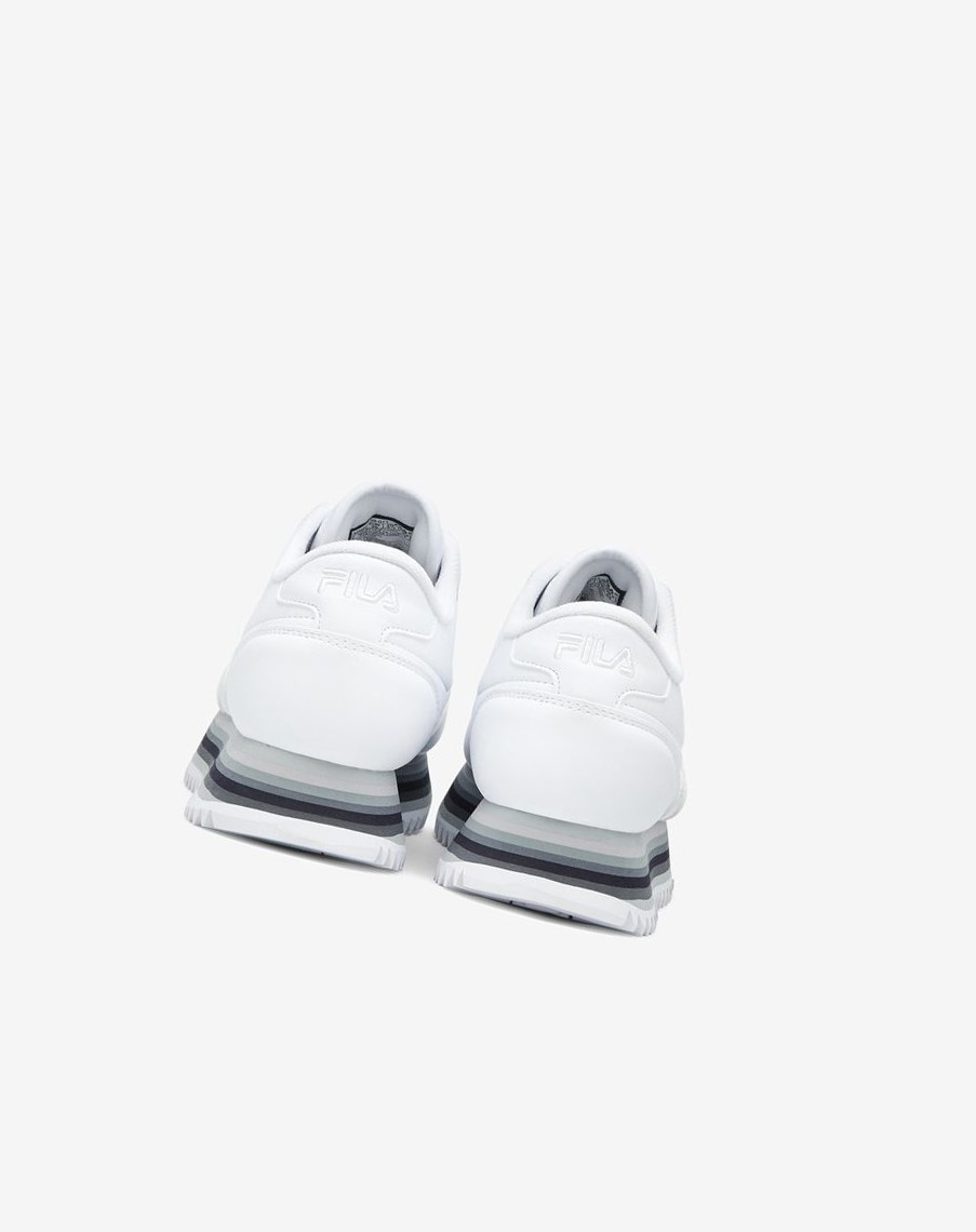 Fila Fila Orbit Stripe Sneakers Blancas Plateadas | 29RVIHEZK