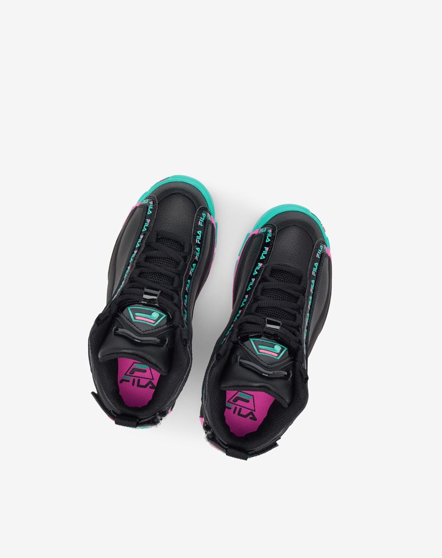Fila Grant Hill 2 Repeat Sneakers Negras | 92NRFEOWY