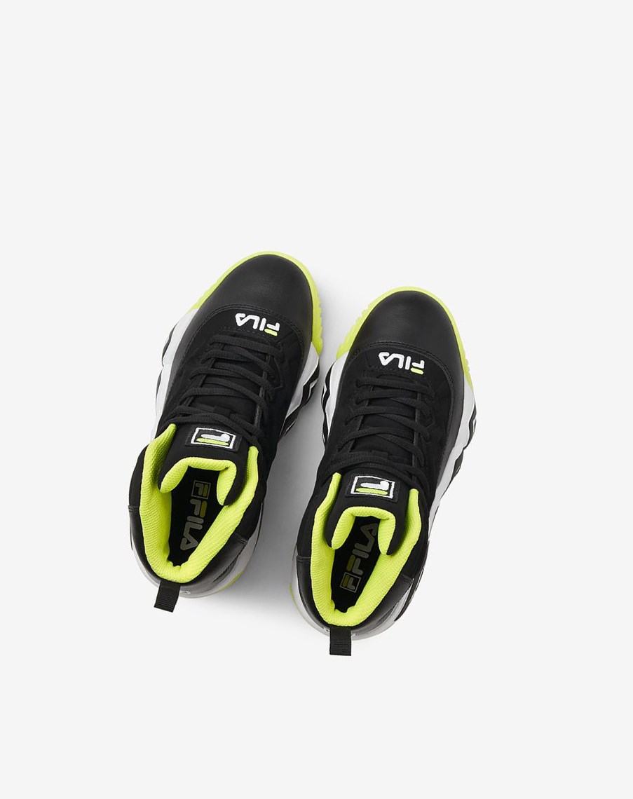 Fila Mb Tenis Shoes Blk/Sfty/Wht | 53UMRIBKY